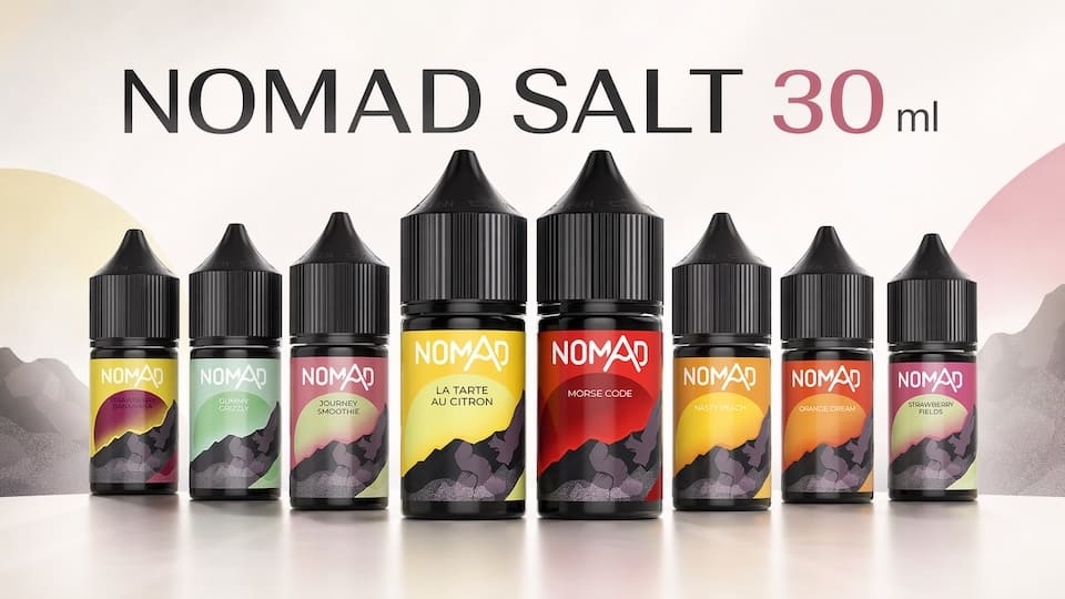 NOMAD SALT — жижа для под-систем NOMAD SALT — жидкость на солевом никотине